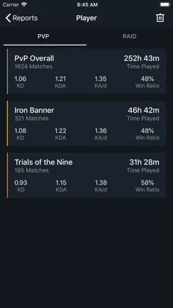 Reports for Destiny 2 iPhone image 2