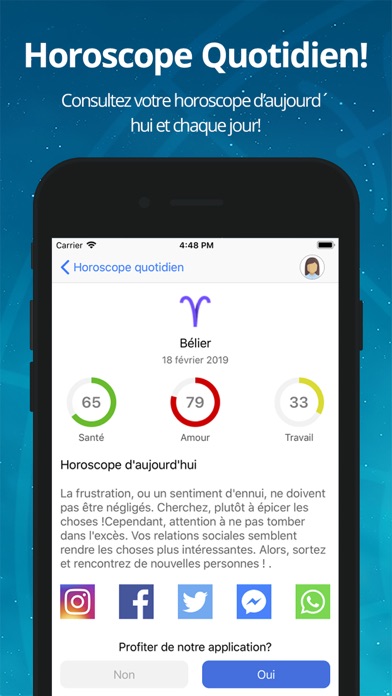 Screenshot #1 pour Horoscope du Jour & Zodiaque