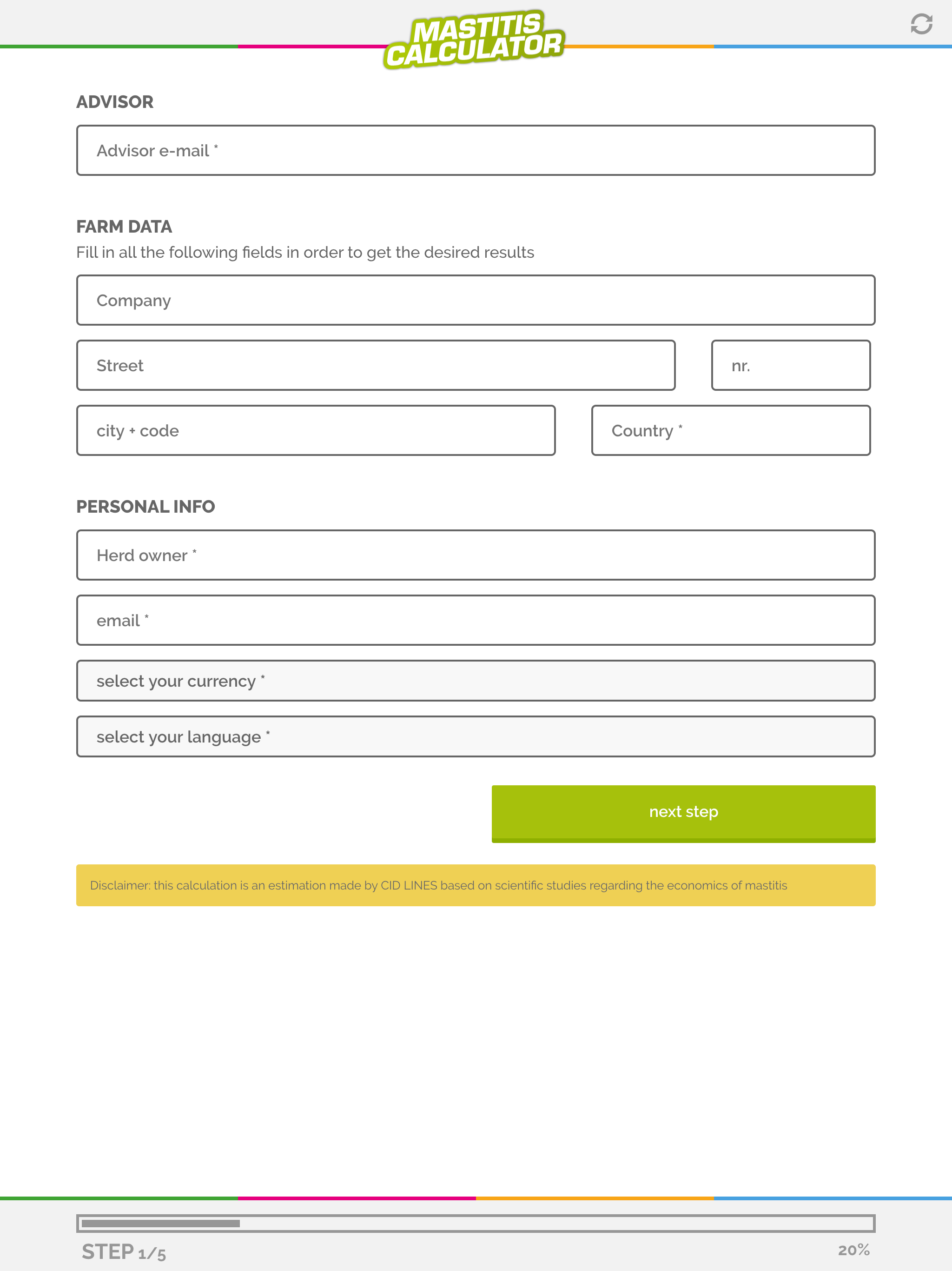 Mastitis Cost Calculator screenshot 4