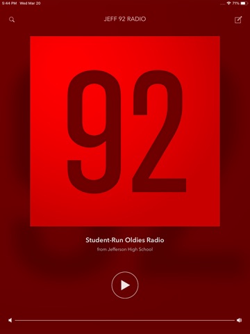 WJEF-FM Radio iPad screenshot