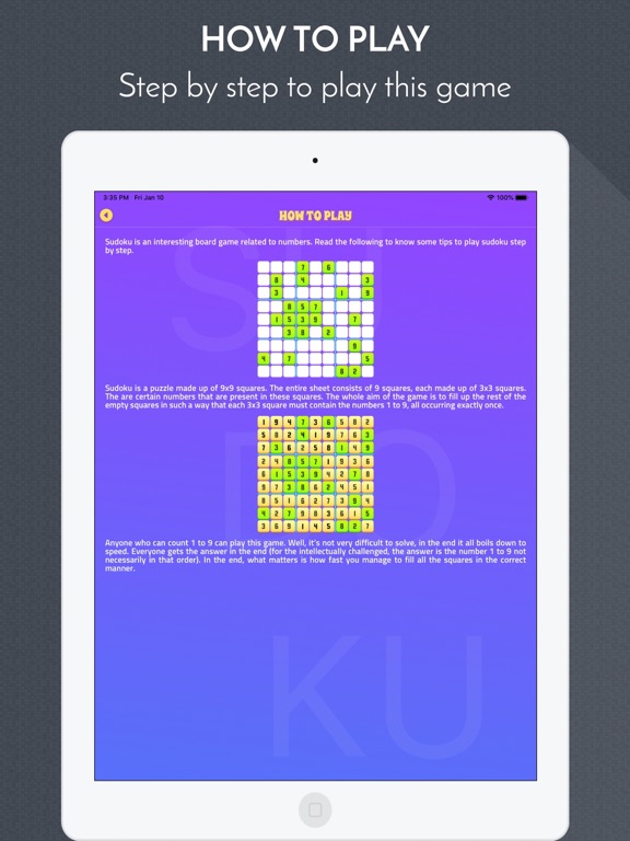 Soduku - Offline Classic Game iPad screenshot 5 - Games app