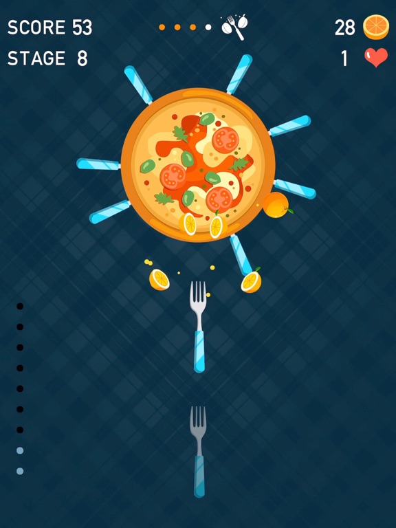 Screenshot #5 pour Knife Dash: Hit To Crush Pizza
