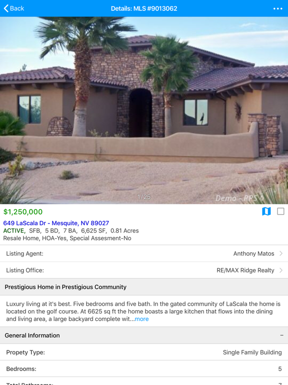 RealtyProMLS iPad screenshot 6 - Business app