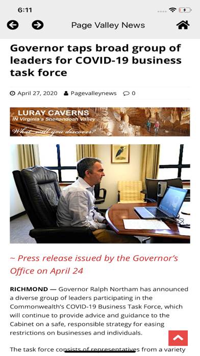 Page Valley News iPhone screenshot 3 - News app