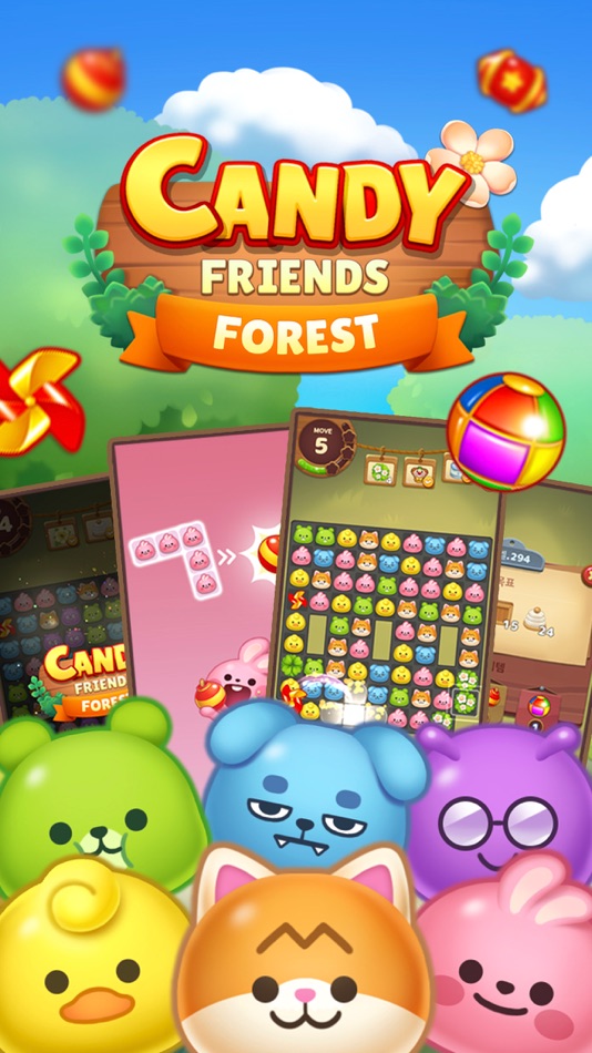 #1. Candy Friends Forest (iOS) Por: SUPERBOX. Inc
