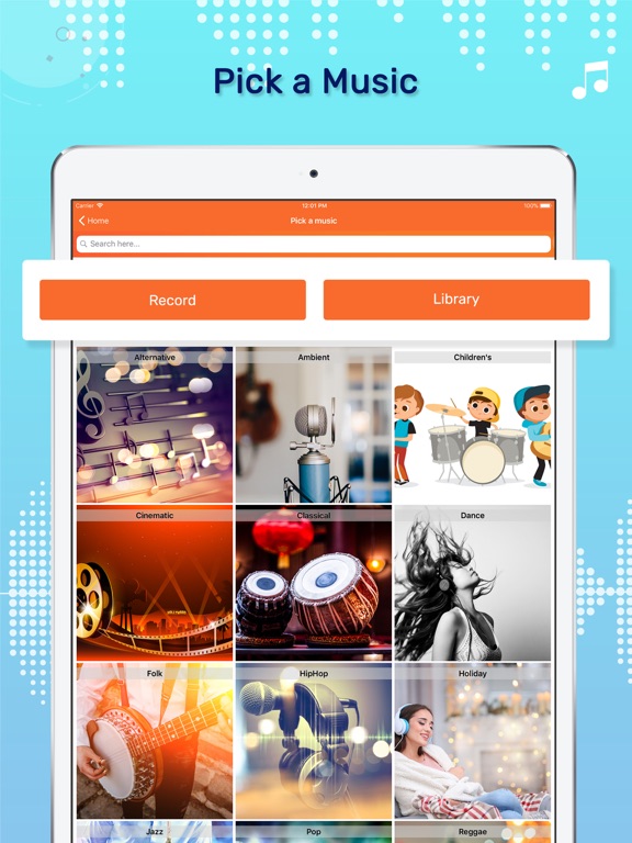 Add Audio to Video Editor iPad screenshot