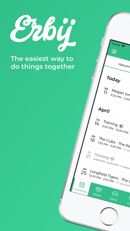 Erbij - who's coming?