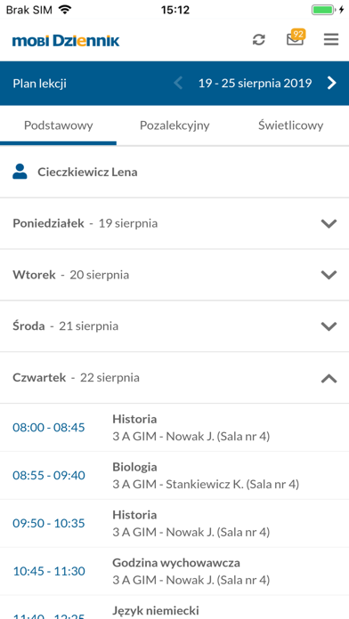 mobiDziennik Screenshot