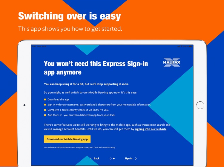 Halifax Express Sign-in