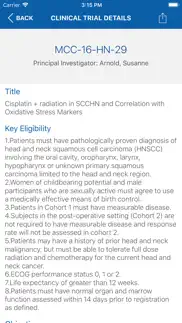 markey cancer clinical trials iphone screenshot 4