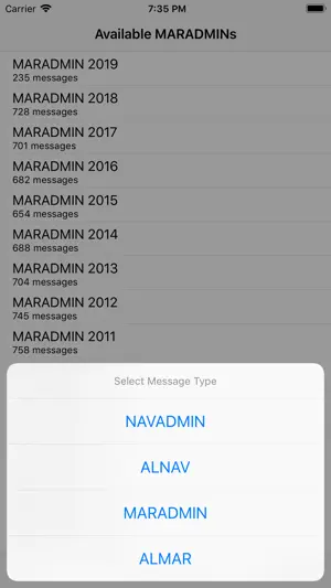 NAVADMIN Viewer screenshot 4