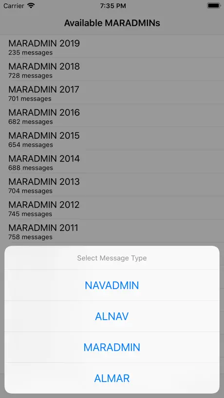 NAVADMIN Viewer