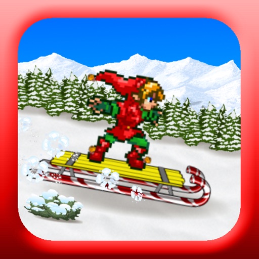 Santaville Snowsled Surfer