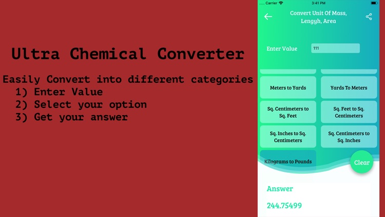 Chemical Converter and Calc