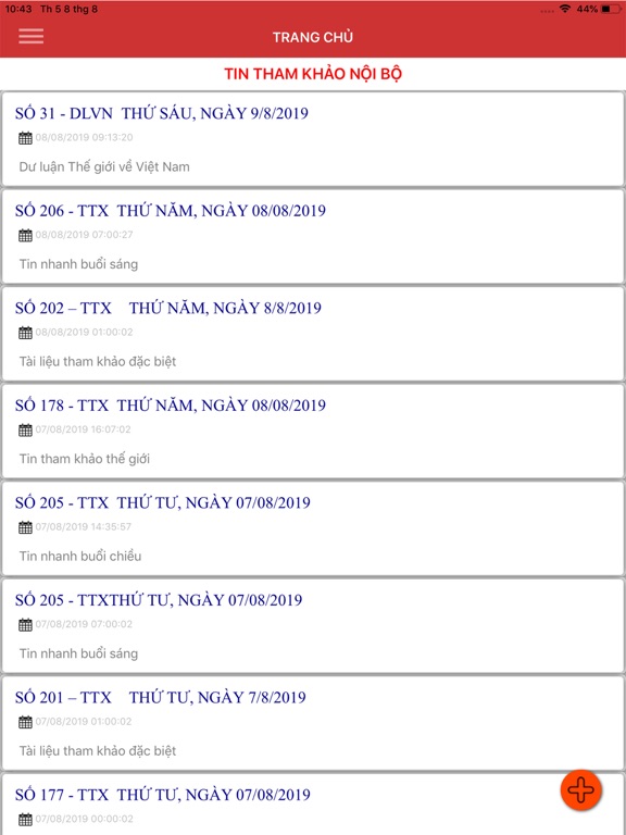 Tin Tham Khảo iPad screenshot 5 - News app