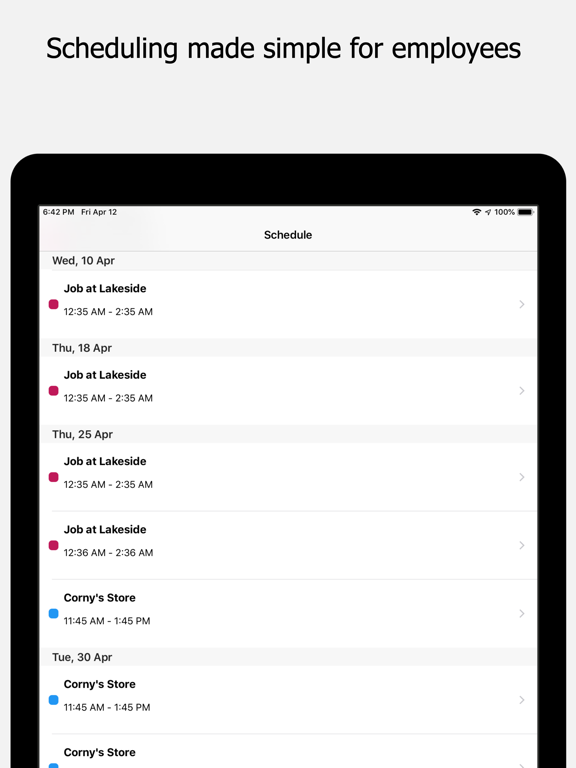Timeero GPS Time Tracking iPad screenshot 4 - Business app