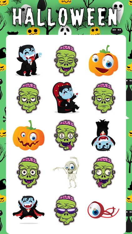 Halloween Zombie Stickers Emo