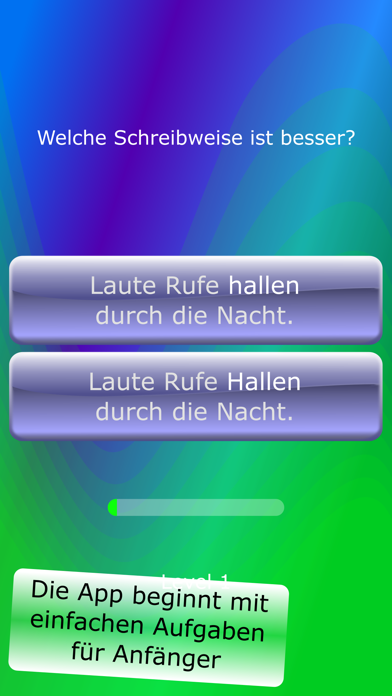Screenshot #1 pour Groß- und Kleinschreibung 1