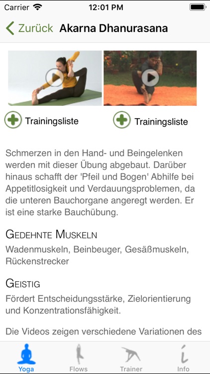 Yoga Video Trainer Deutsch