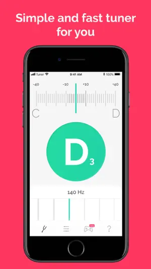 Tuner: guitar, ukulele, bass screenshot 1