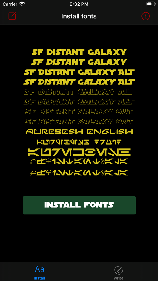 Fonts for Star Wars theme - 1.0.5 - (iOS)