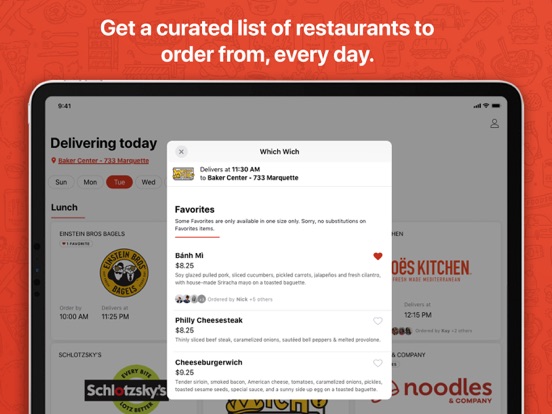 Foodsby: Local Food Delivery iPad screenshot 2 - Food & Drink app