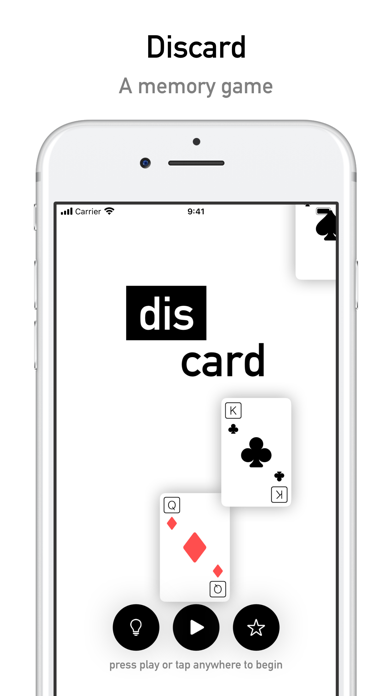 Screenshot #1 pour Discard - Un jeu de mémoire