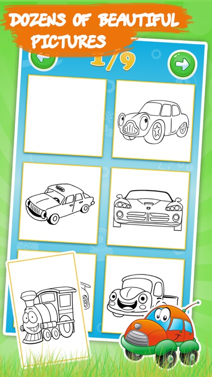 Best coloring book: Cars