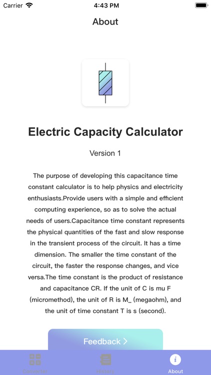 Electric Capacity Calculator screenshot-3