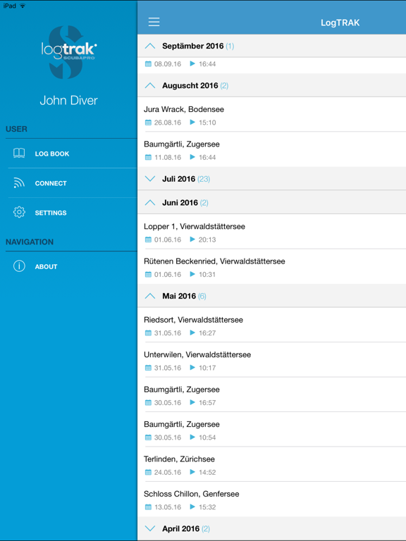 Screenshot #4 pour SCUBAPRO LogTRAK