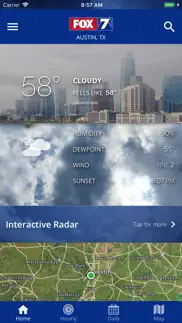 fox 7 austin: weather iphone screenshot 1