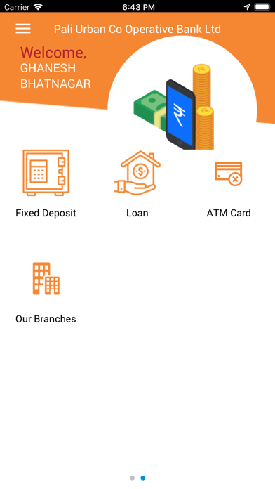Pali Urban Co Operative Bank Screenshot
