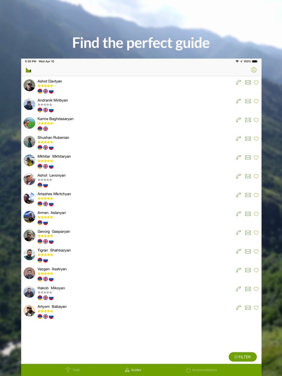 HIKEArmenia iPad screenshot 4 - Travel app