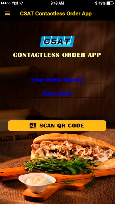 Screenshot #2 pour CSAT ContactLess Order App