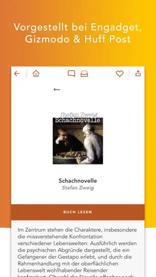 Screenshot von MegaReader auf dem iPhone 4
