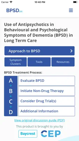 Game screenshot Use of Antipsychotics in BPSD mod apk