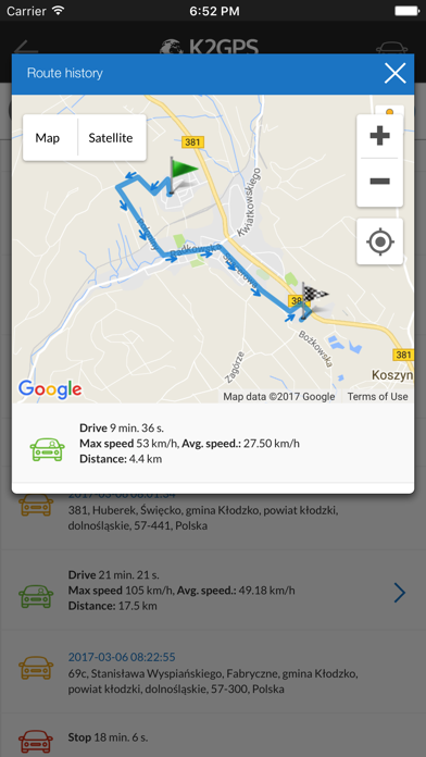 K2 GPS screenshot 3