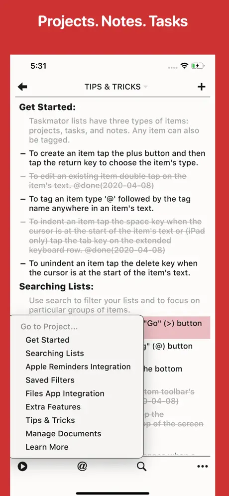 Taskmator - TaskPaper Client