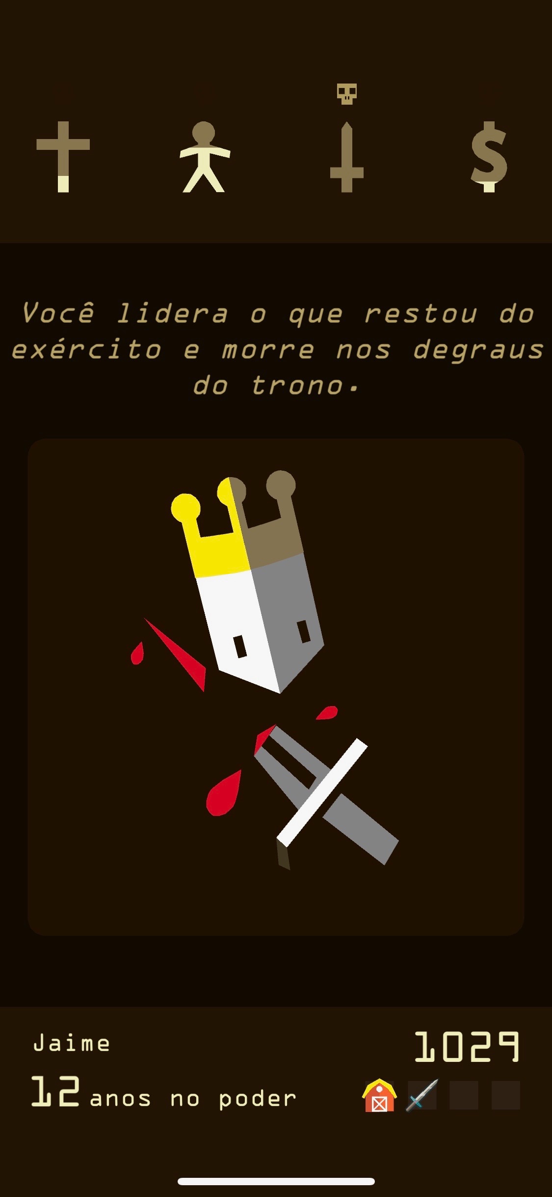 Screenshot do app Reigns