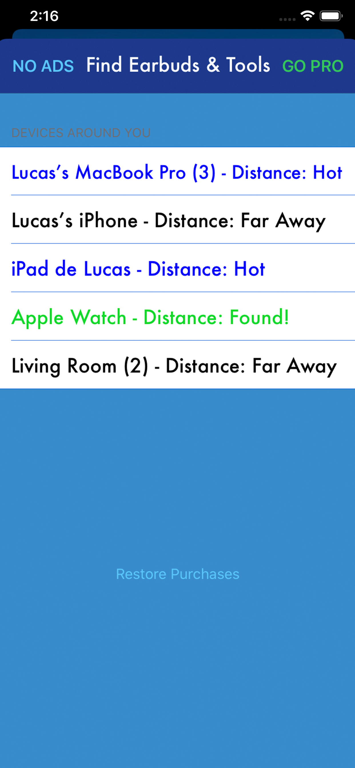 iLost - Find Bluetooth Devices