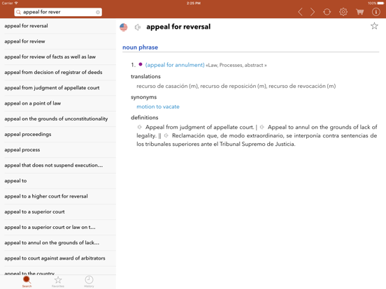 Screenshot #5 for Spanish Legal Dictionary