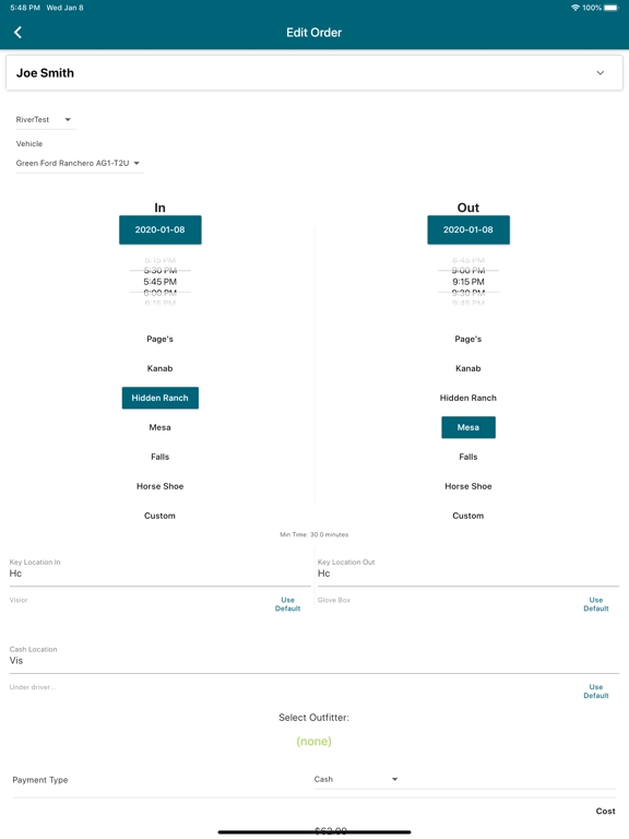 Float Driver Shuttle Services iPad screenshot 4 - Travel app