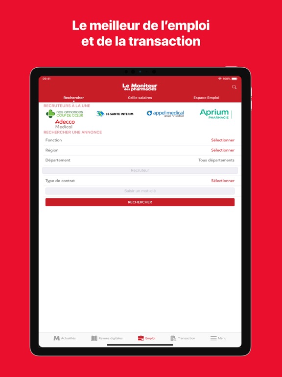 Le Moniteur des pharmacies.fr iPad screenshot 4 - Medical app