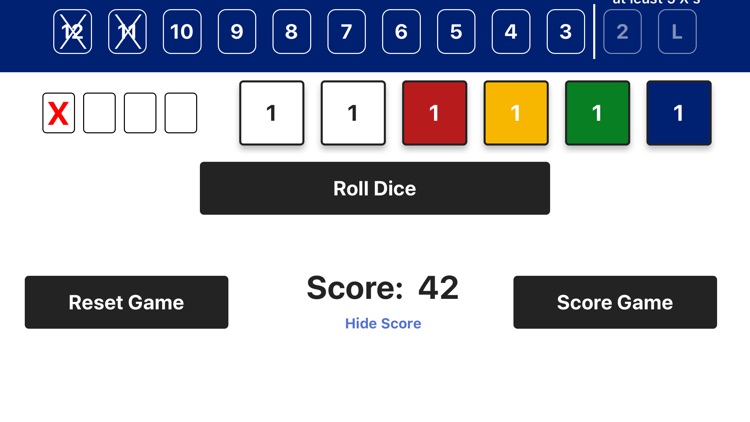 Quix Dice Game