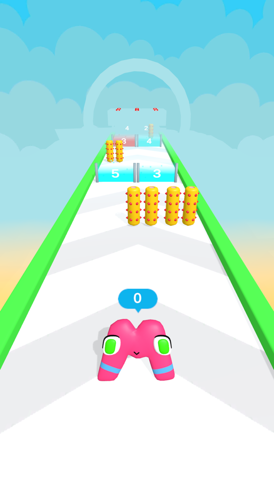 #2. Alphabet Run 3D (iOS) By: Adnan Sohail