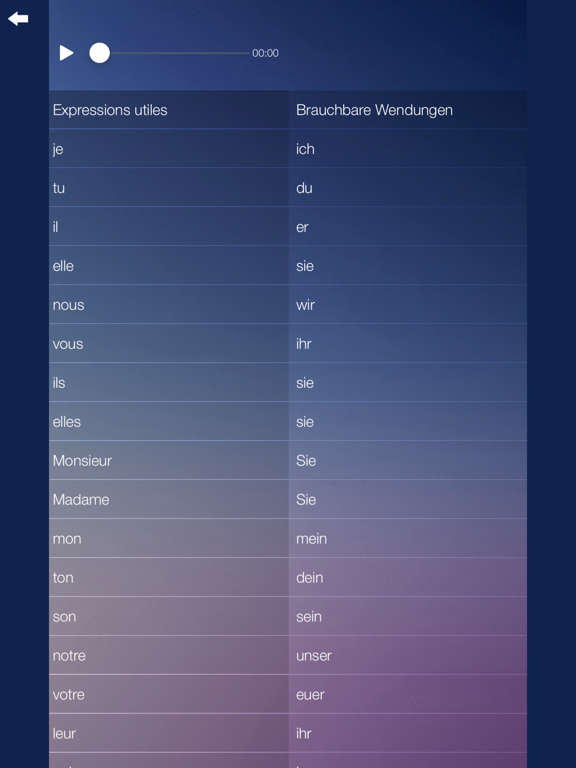 Screenshot #5 pour Je Parle ALLEMAND Audio cours