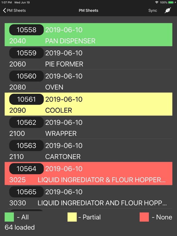 CAMS Preventive Maintenance iPad screenshot 4 - Business app