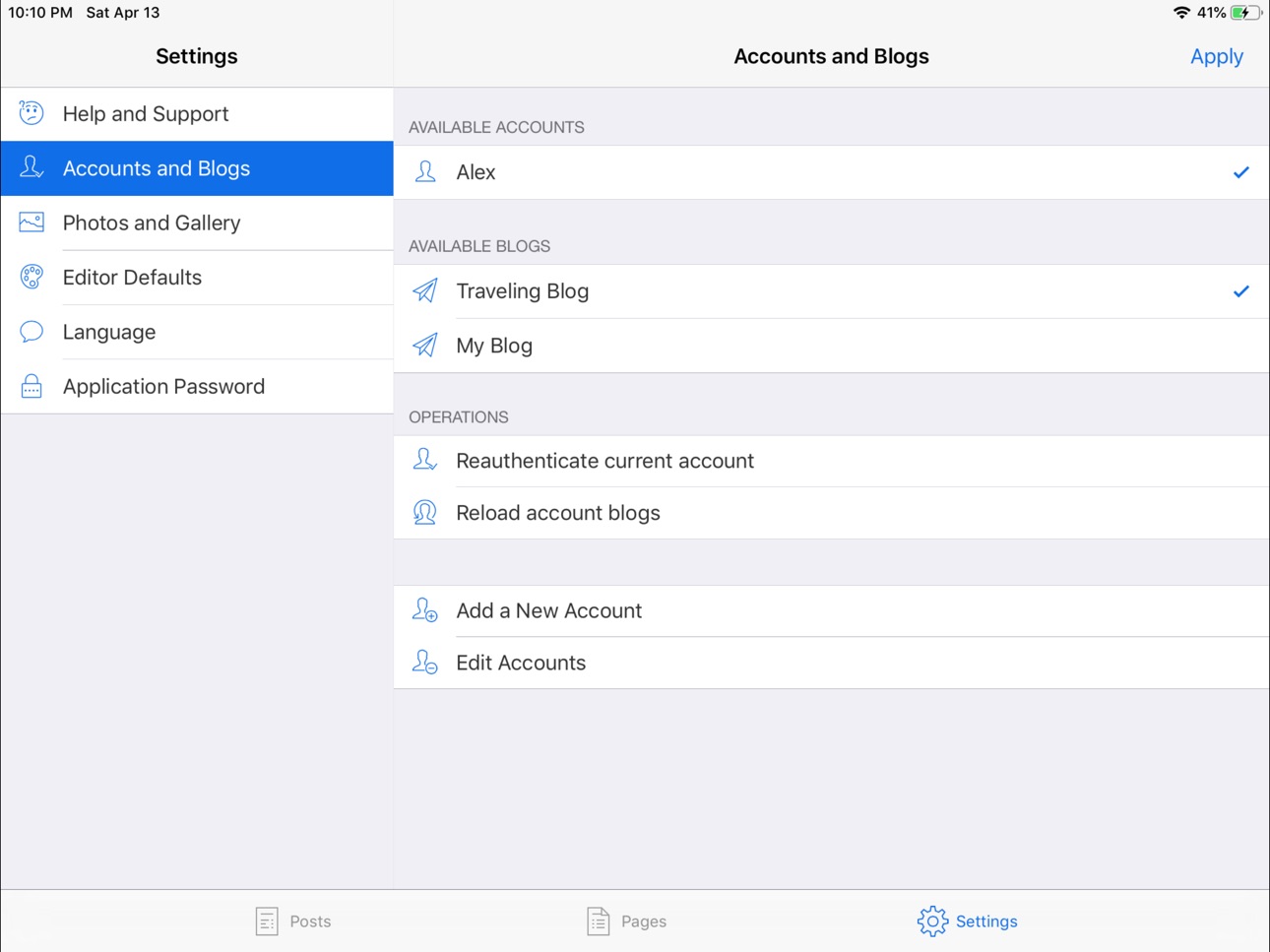 iPad screenshot