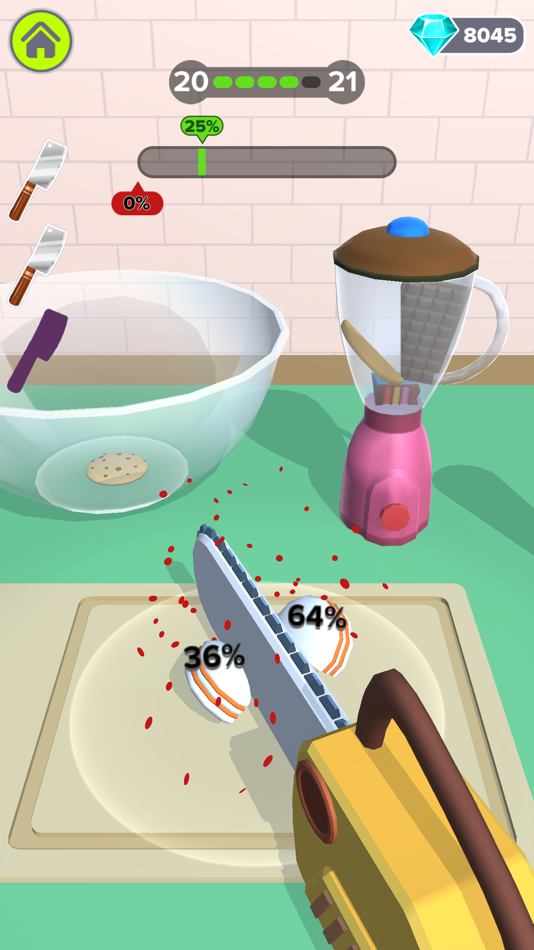#2. What the Slice (iOS) 由: Zhakaas Games LLP