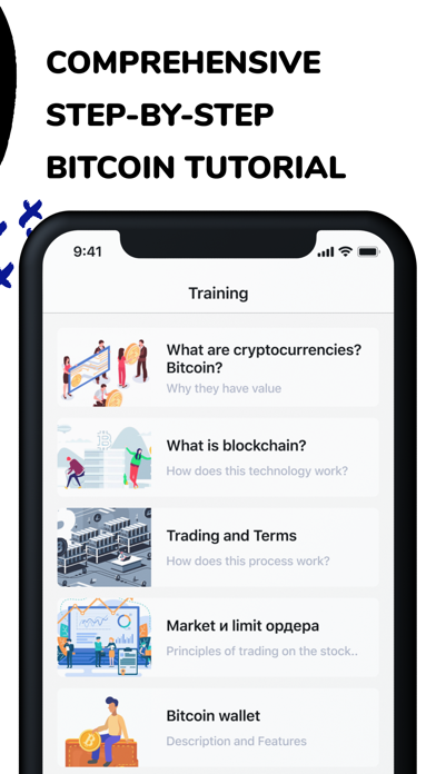 Bitcoin exchange simulator iPhone screenshot 5 - Finance app